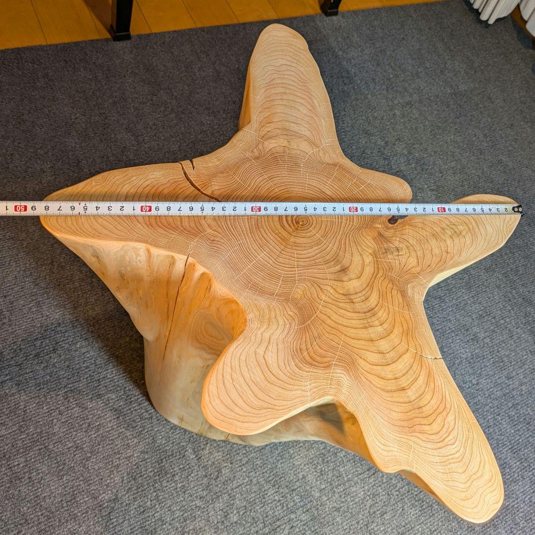 fromjapan6618　檜　切り株　丸太　椅子　スツール 高さ約40㎝