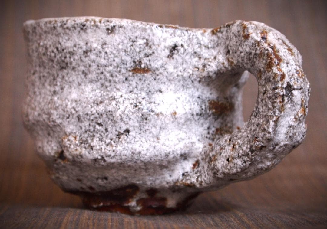 人気作家★村越琢磨【師：梅原武平】信楽白マグカップ