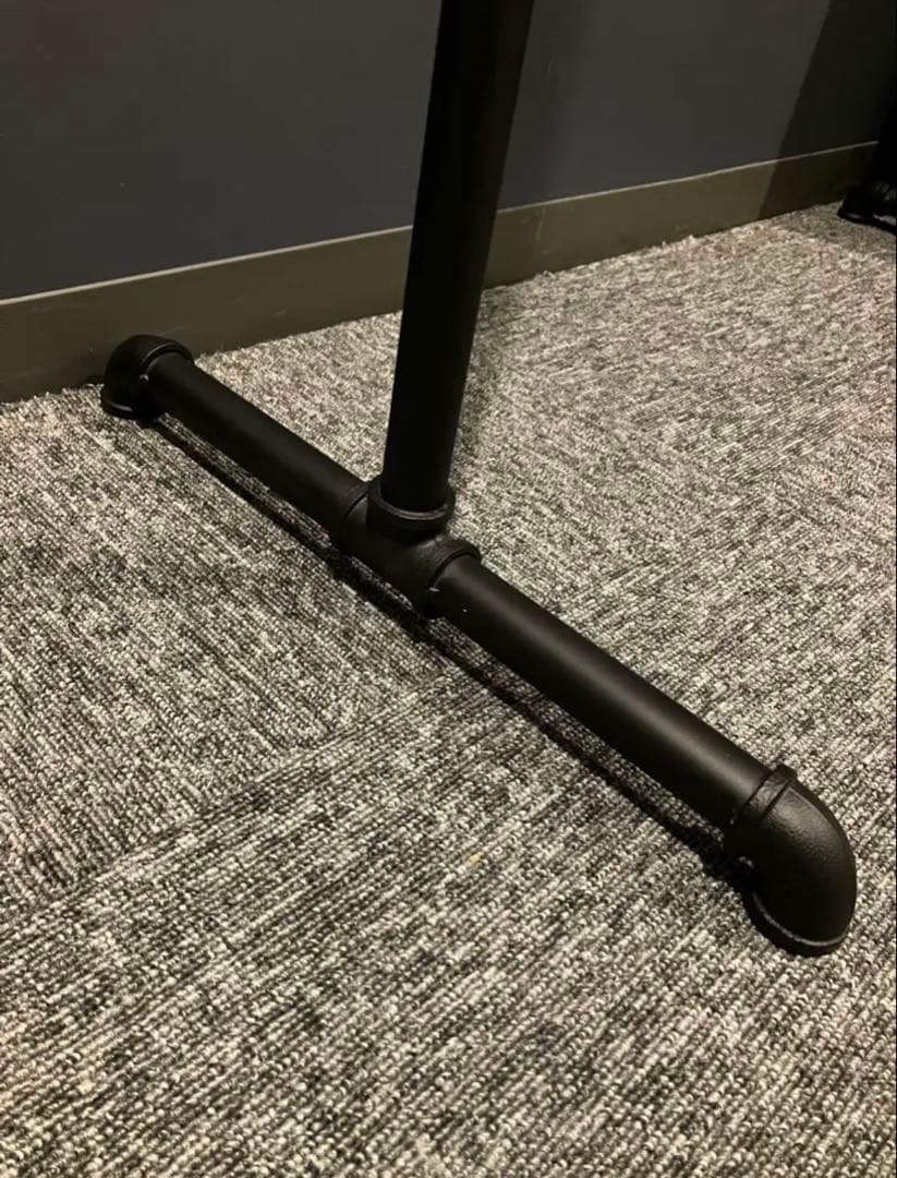 ハンガーラック アイアン ガス管 店舗 什器 収納 シンプル 黒 パイプ