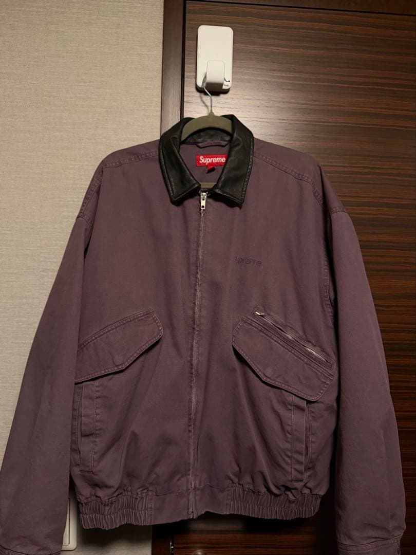 ジャケット・アウター Supreme leather collar utility jacket Supreme Leather Collar Utility Jacket (FW24) - $238