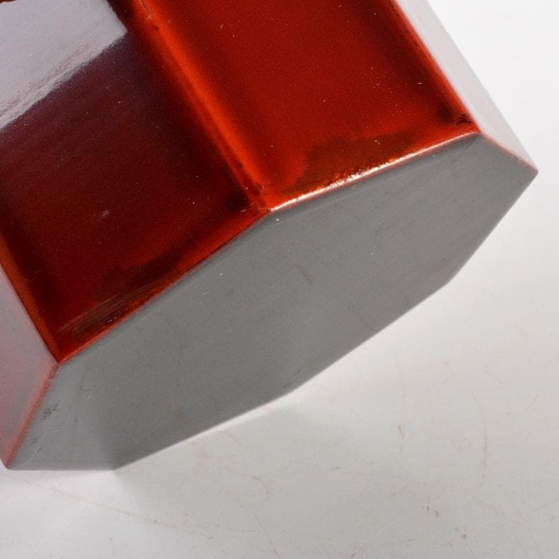 茶道具　塗師　千穂造　井伊大老好　萩に雁蒔絵　八角棗　共箱　V　5864