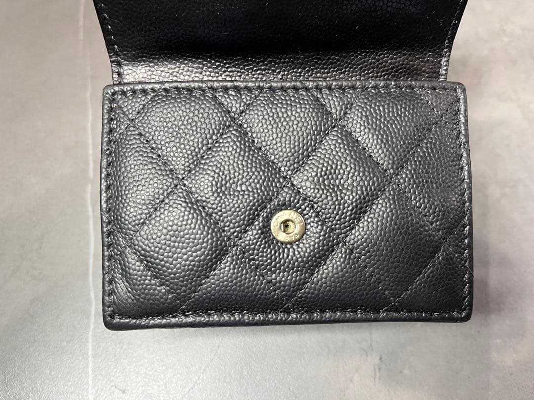 CHANEL シャネル マトラッセ スモールウォレット 三つ折り財布