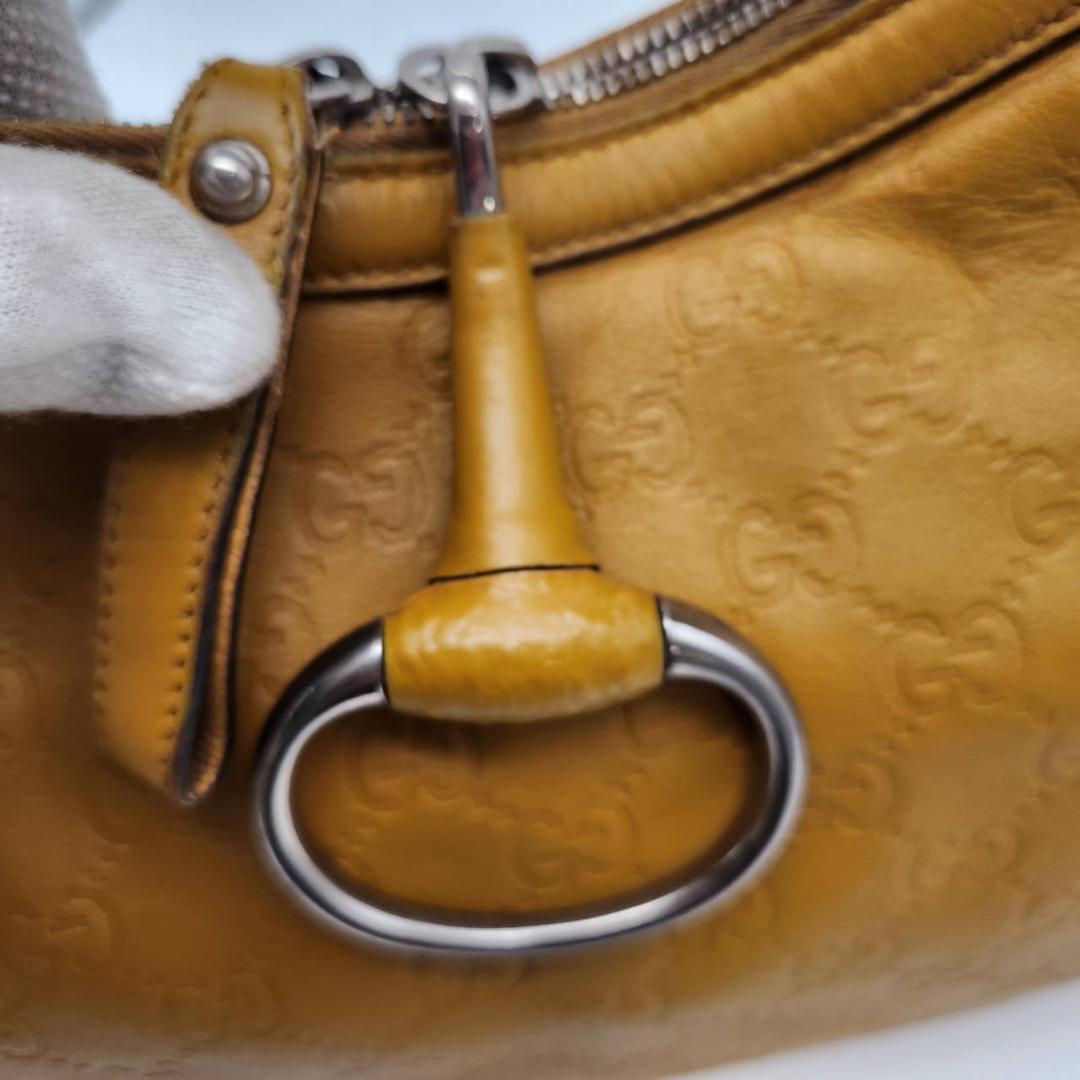 グッチ ワンショルダーバッグ グッチシマ ホーボー型 オールレザー A4 肩掛け