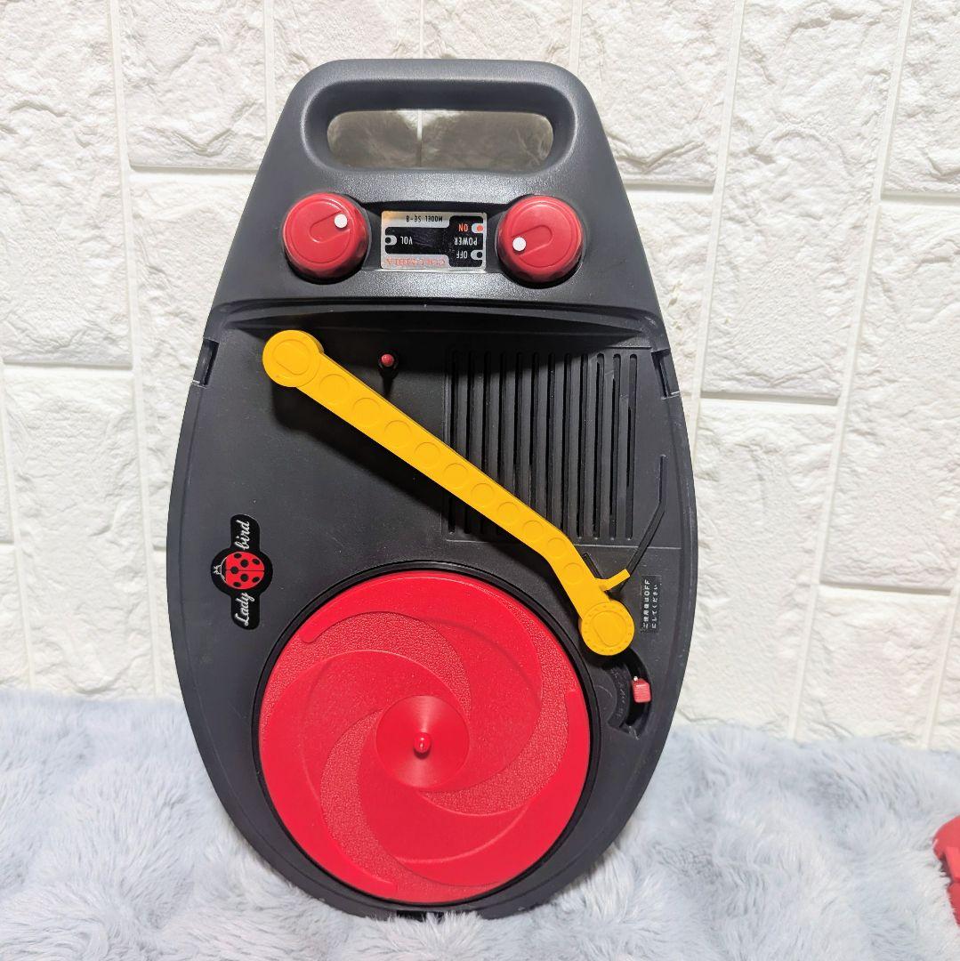 昭和レトロ 日本コロムビア ポータブルレコードプレーヤー てんとう虫