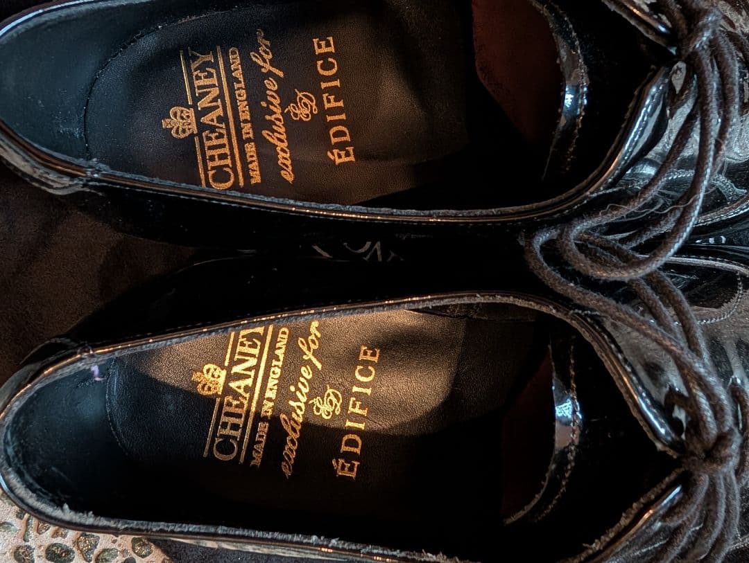 美品 JOSEPH CHEANEY × EDIFICE チーニー プレーントゥ