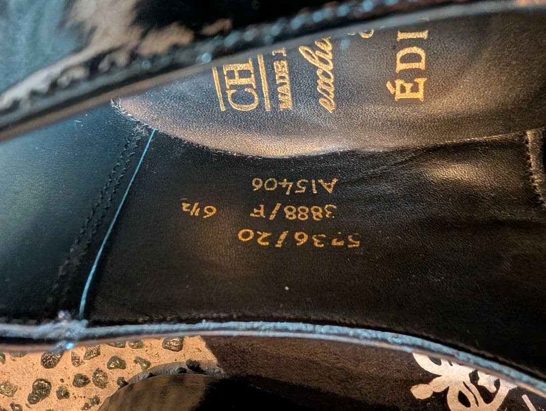 美品 JOSEPH CHEANEY × EDIFICE チーニー プレーントゥ