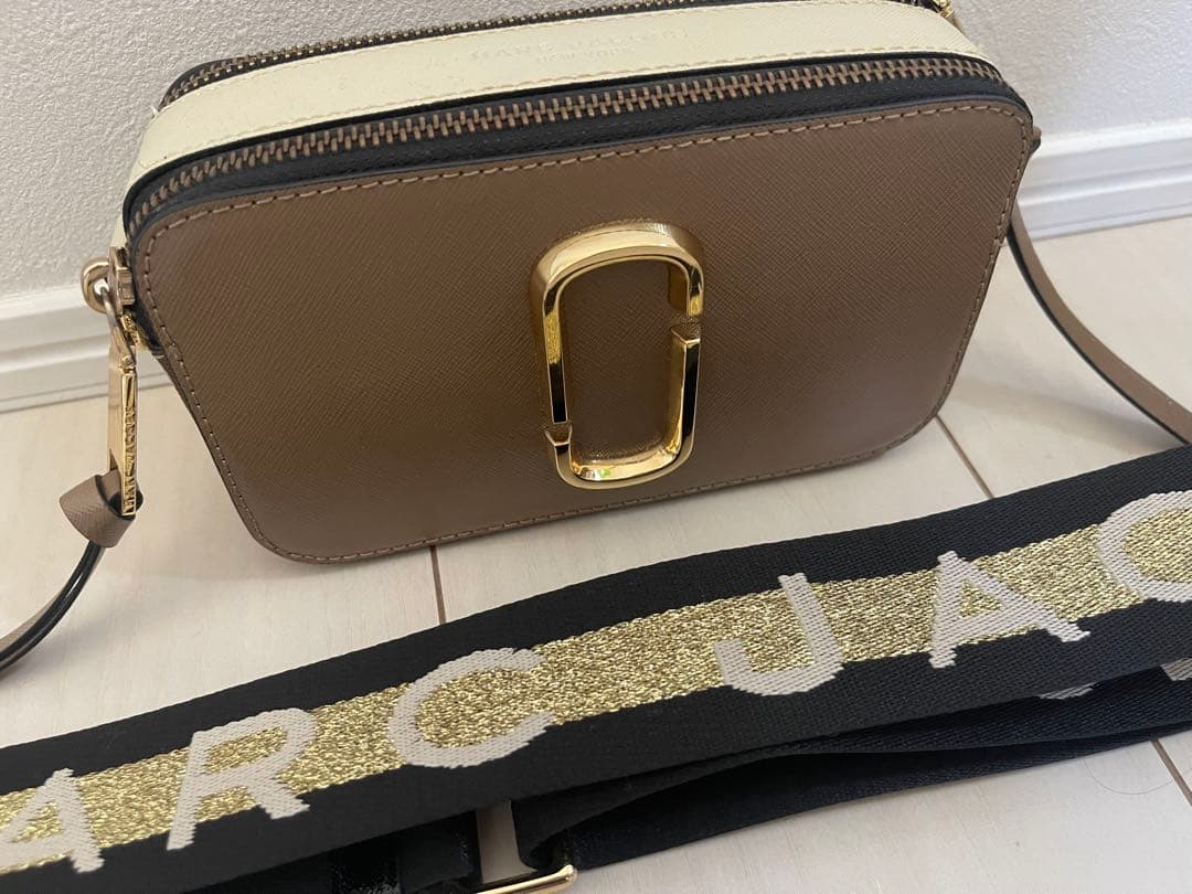 Marc Jacobs マークジェイコブス　ショルダーバッグ ブラウン/ホワイト