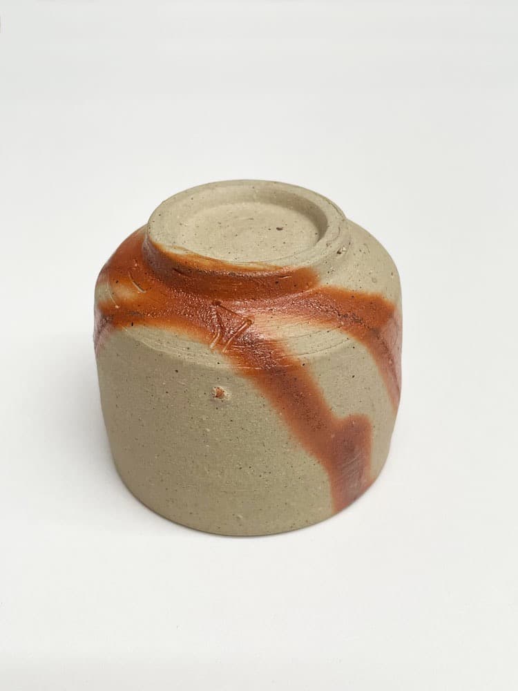 □人間国宝・山本陶秀 作品 備前 緋襷酒呑 酒器