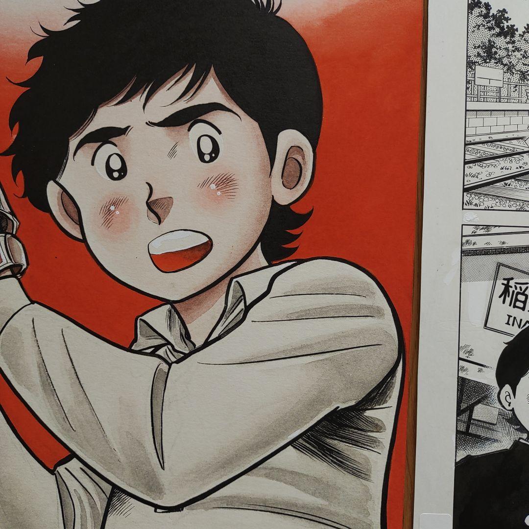 ヒットエンドラン　2色カラーともう１枚　原画　はちべいさん専用