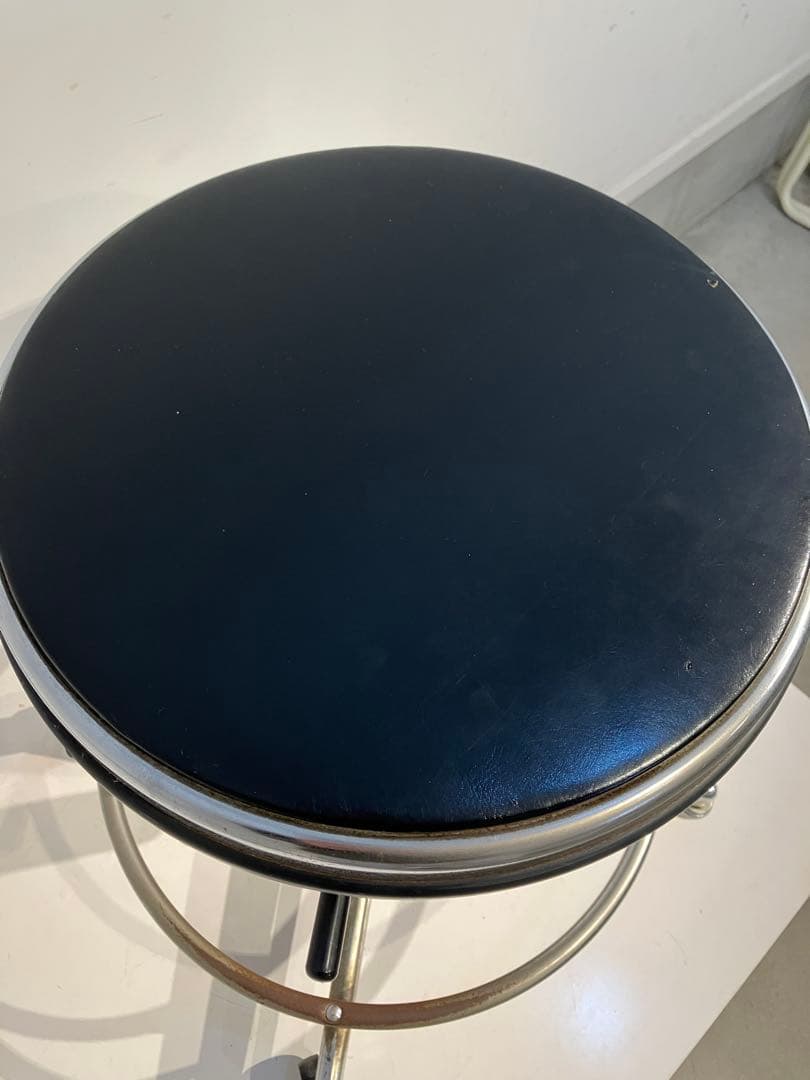 インダストリアル、ヴィンテージ・スチールスツール、オールド、レトロ、椅子、多目的