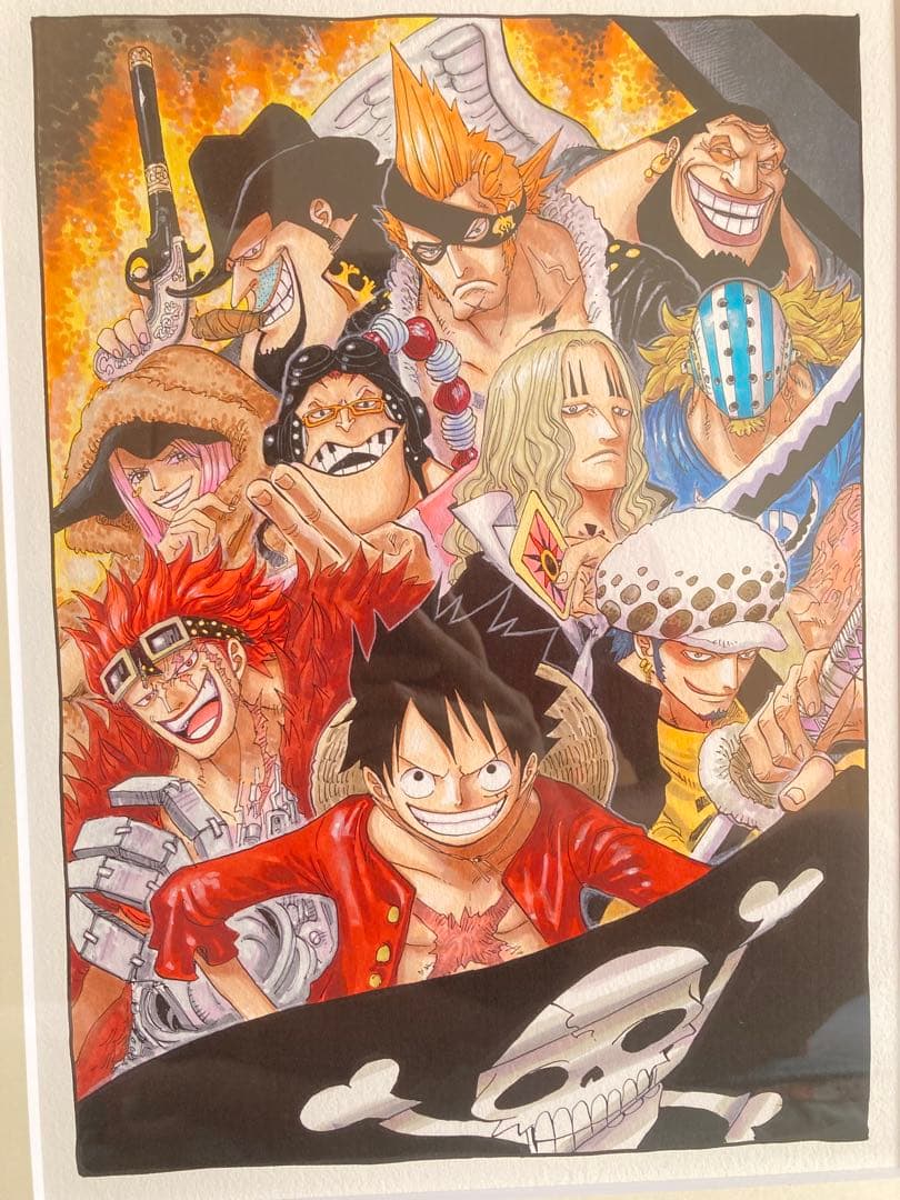 ワンピース 高級複製原画 「おれ達、海賊世代!」 額装付き