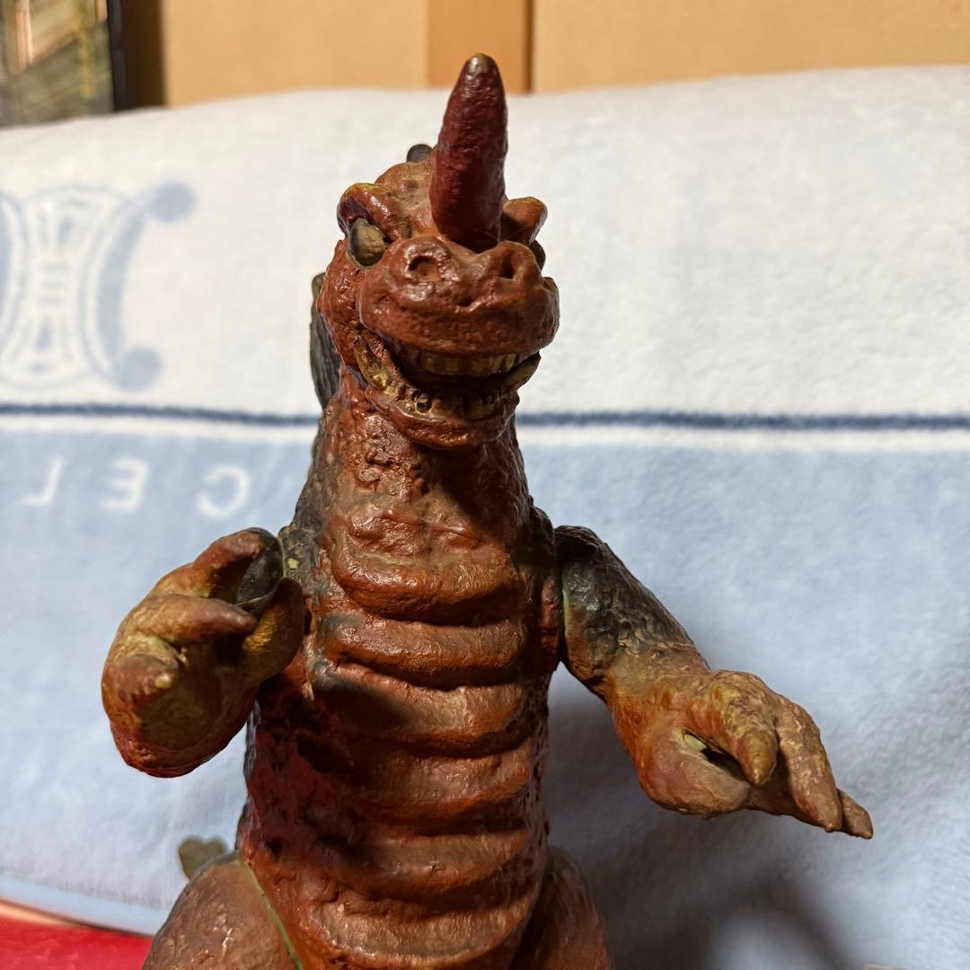 マルサン　1970年製　特大キングゴジラ　灰色成型　ソフビ　人形　38cm