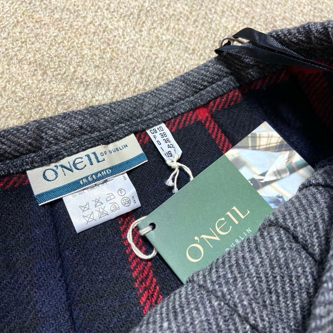 O'NEIL OF DUBLIN ラップスカート バックプリーツ チェック　秋冬