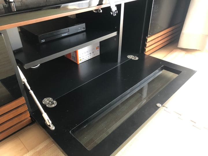 カナデモノ THE LEGS / テレビボード × Black THE LEGS / スクエア