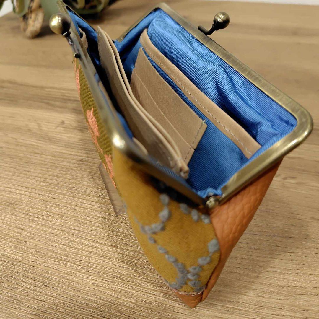 あ*い様 ミナペルホネン/ringo/tambourine/がま口長財布薄型本牛