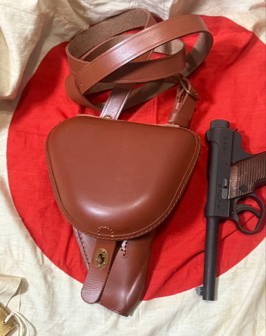 大日本帝国 南部14年式拳銃嚢 ホルスター（複製品）サバゲ 陸軍 将校 下