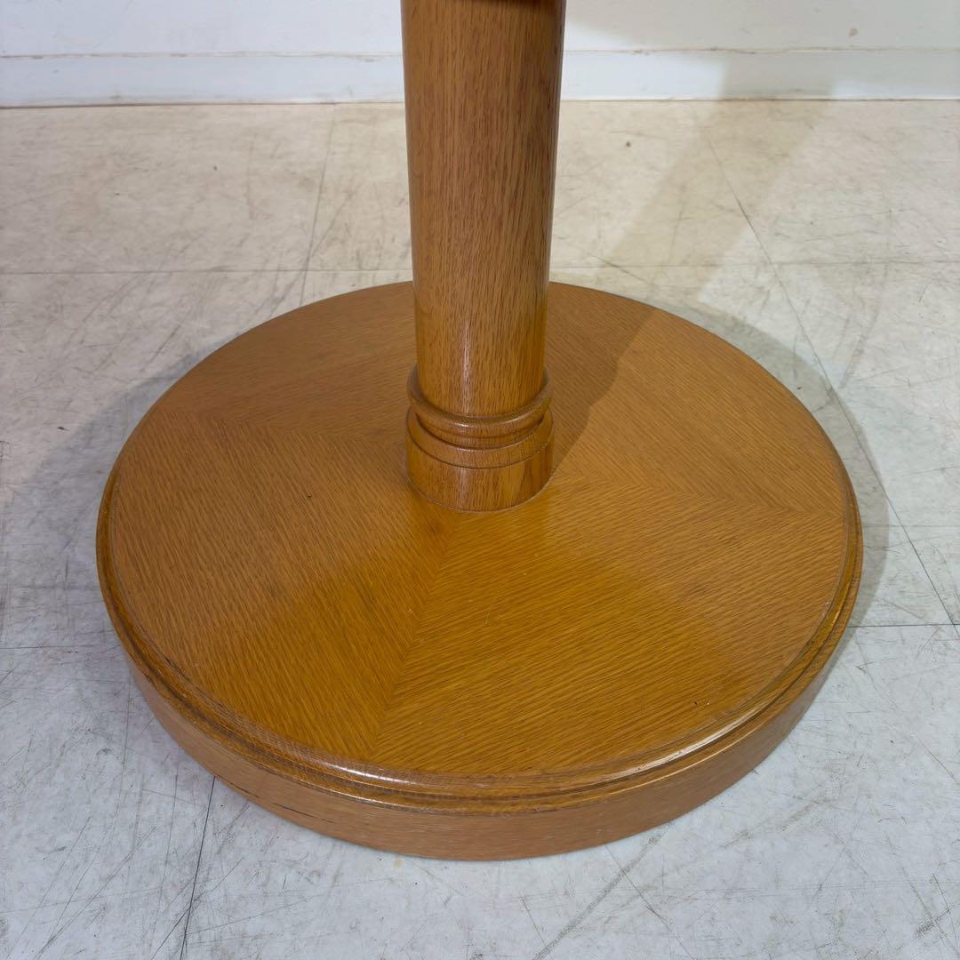 アンティーク調 コーヒーテーブル カフェテーブル 丸テーブル 木製 2/4