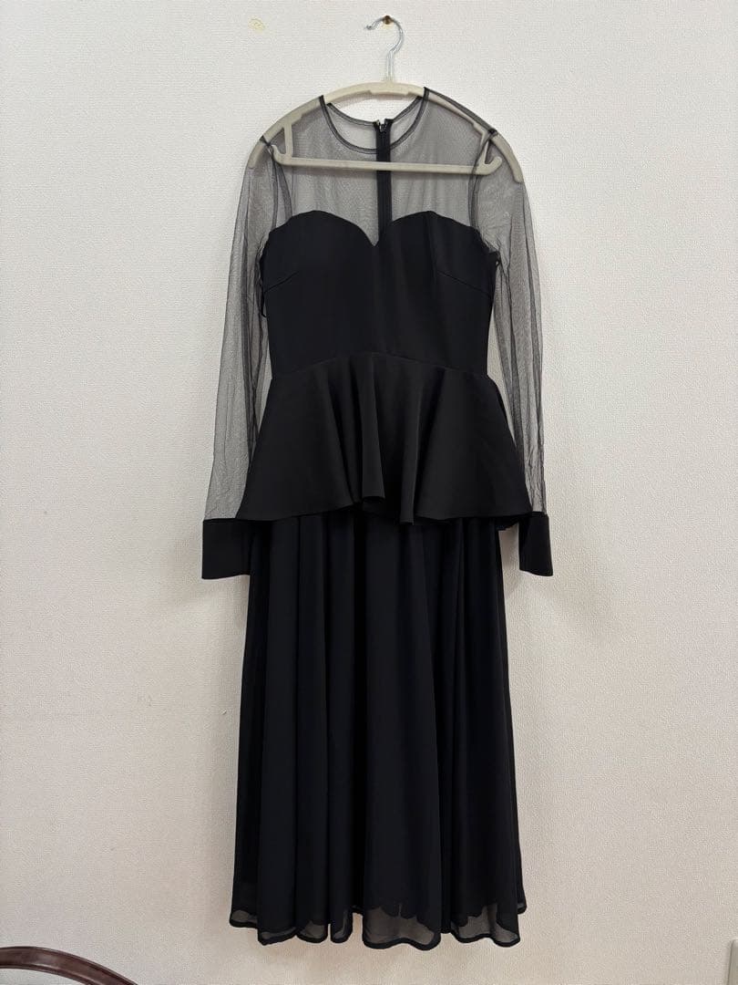 スーツ・フォーマル・ドレス AMERI SOPHISTICATED PEPLUM DRESS BLACK S