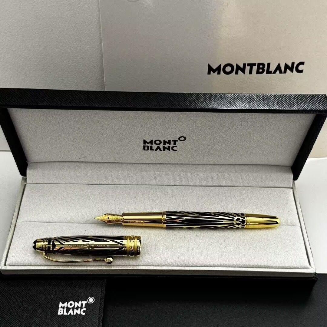 MONTBLANC 万年筆 黒と金