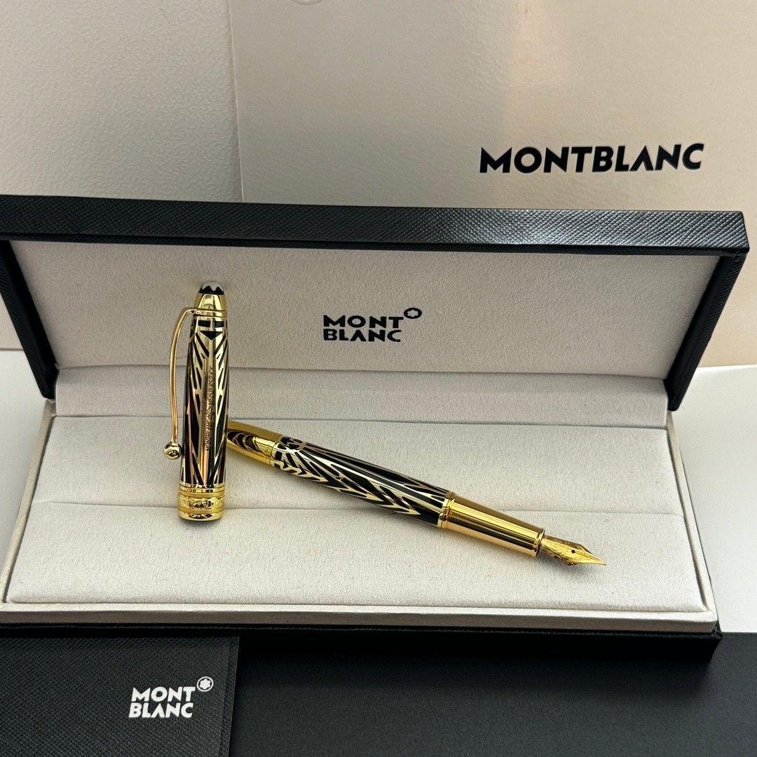 MONTBLANC 万年筆 黒と金