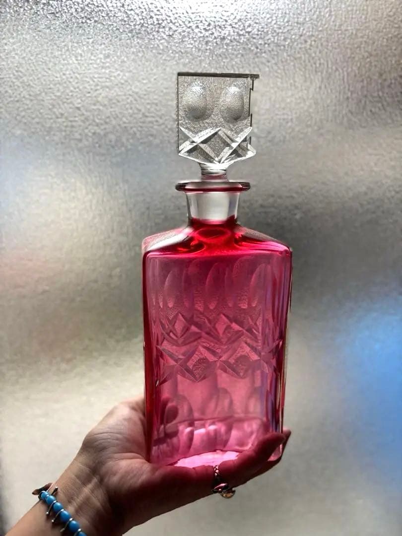 603 フランスアンティーク カットが美しいデキャンタ カラフ パリ 美品 603 フランスアンティーク カットが美しいデキャンタ カラフ パリ 美品