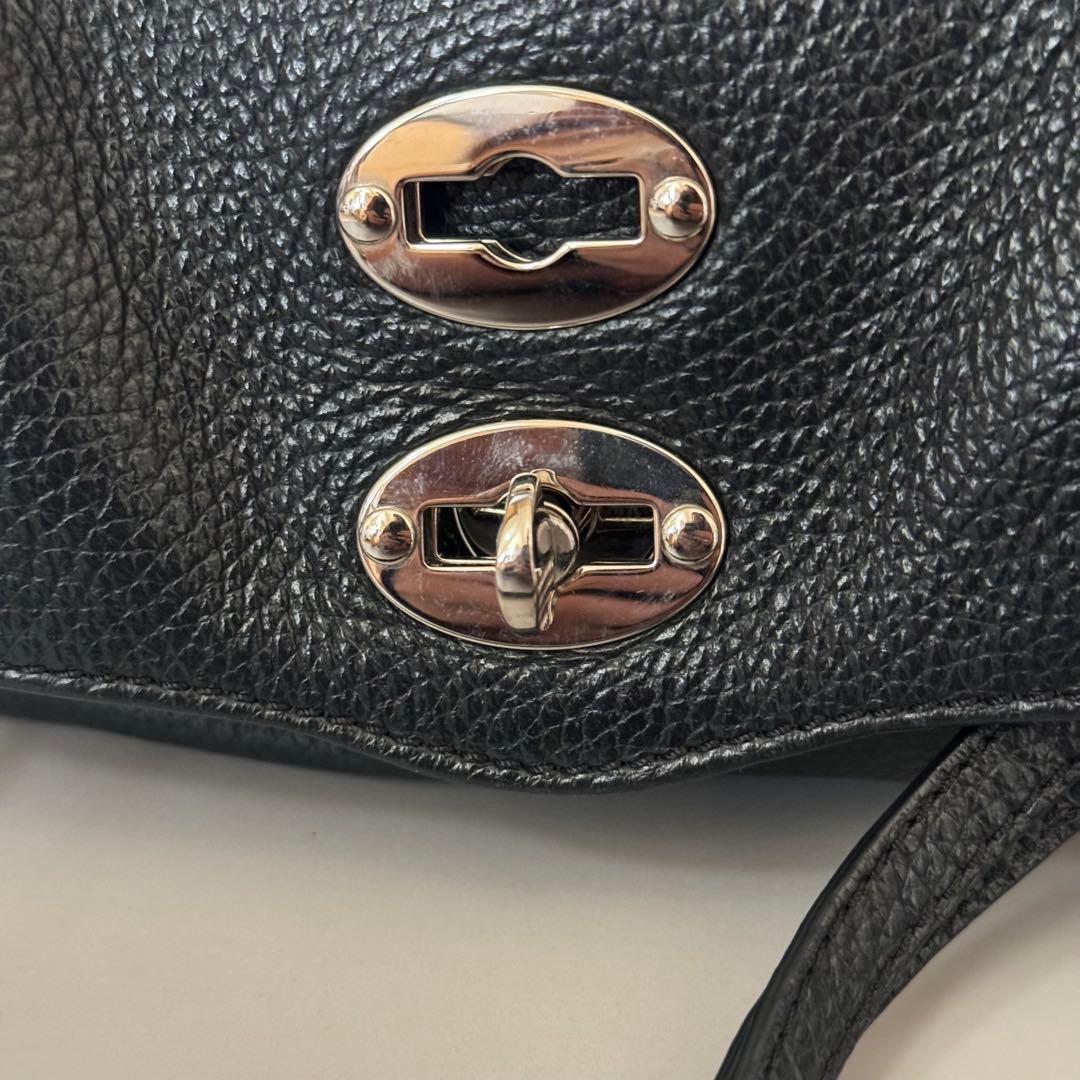 ZANELLATO】ザネラート　ポスティーナ　ベイビー　バッグ　ブラック