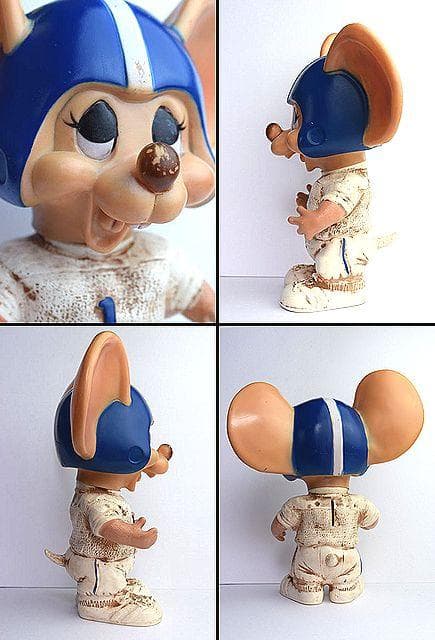 1970's トッポジージョ ビンテージ 貯金箱 フットボール アメフト ソフビ