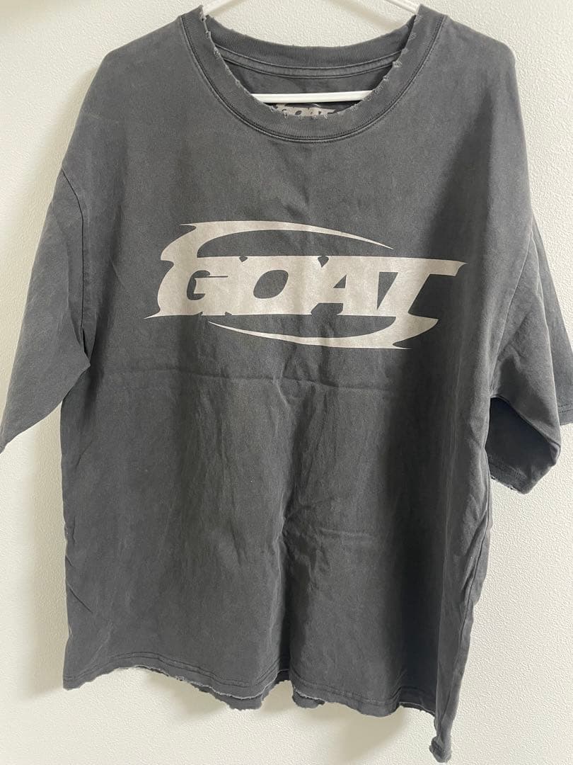GOAT グレー Tシャツ 半袖 GOAT SHORT SLEEVE POCKET TEE 7oz（半袖ポケットTシャツ7オンス）の