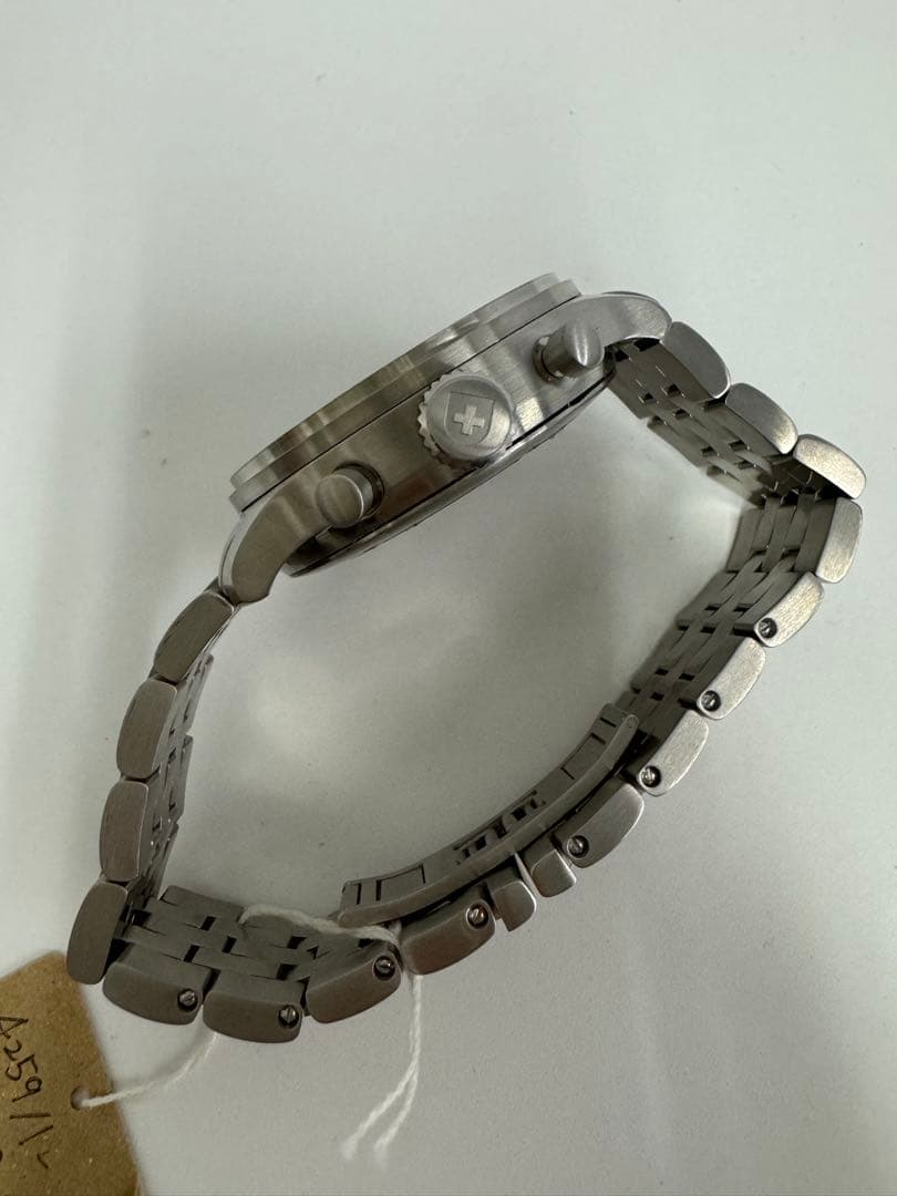 ロ*ム様 Zeno watch basel クロノグラフ腕時計 ステンレススチー