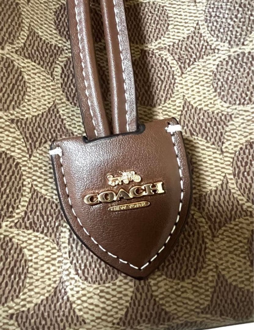 【COACH】 ローアン バケット バッグ・シグネチャー キャンバス