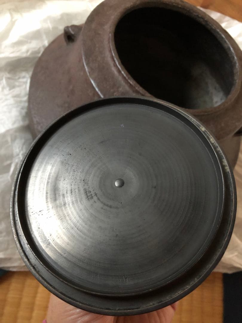 時代 車軸釜 大西定林造 十二代寒雉極付