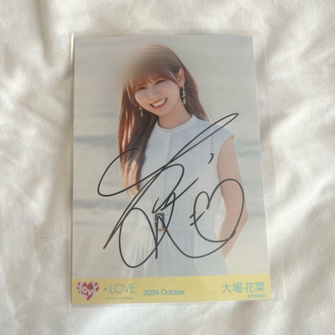 イコラブ 大場花菜ちゃん 直筆コメあり イコラブ 大場花菜 生写真 直筆