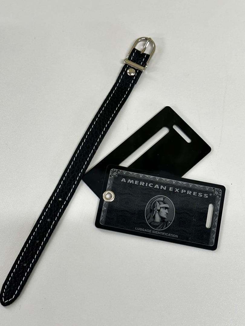American express ブラックカード センチュリオンネームタグ 名札
