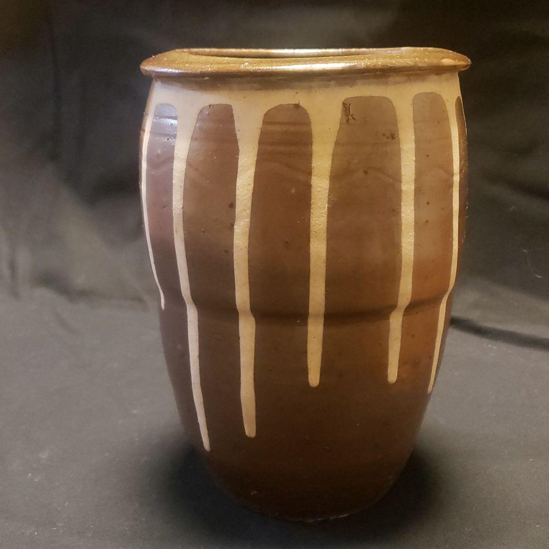 備前窯変耳付花入 備前焼 人間国宝 花器 花生け 花瓶 名工 古備前 備前