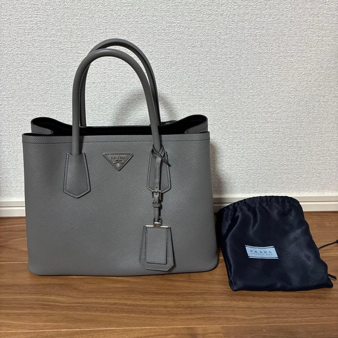 プラダ(Prada) BN2823 Saffiano Cuir グレー