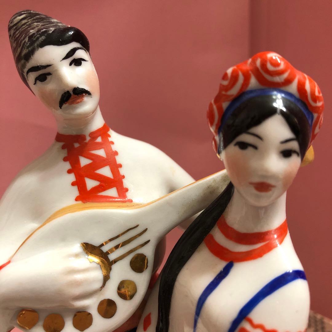 ロシア製 磁器像 ダンサー ビンテージ