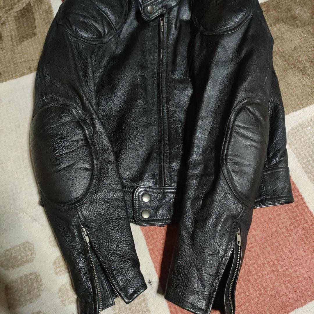 美品レアモデル KADOYA Ksleather シングルライダースМシボ本革