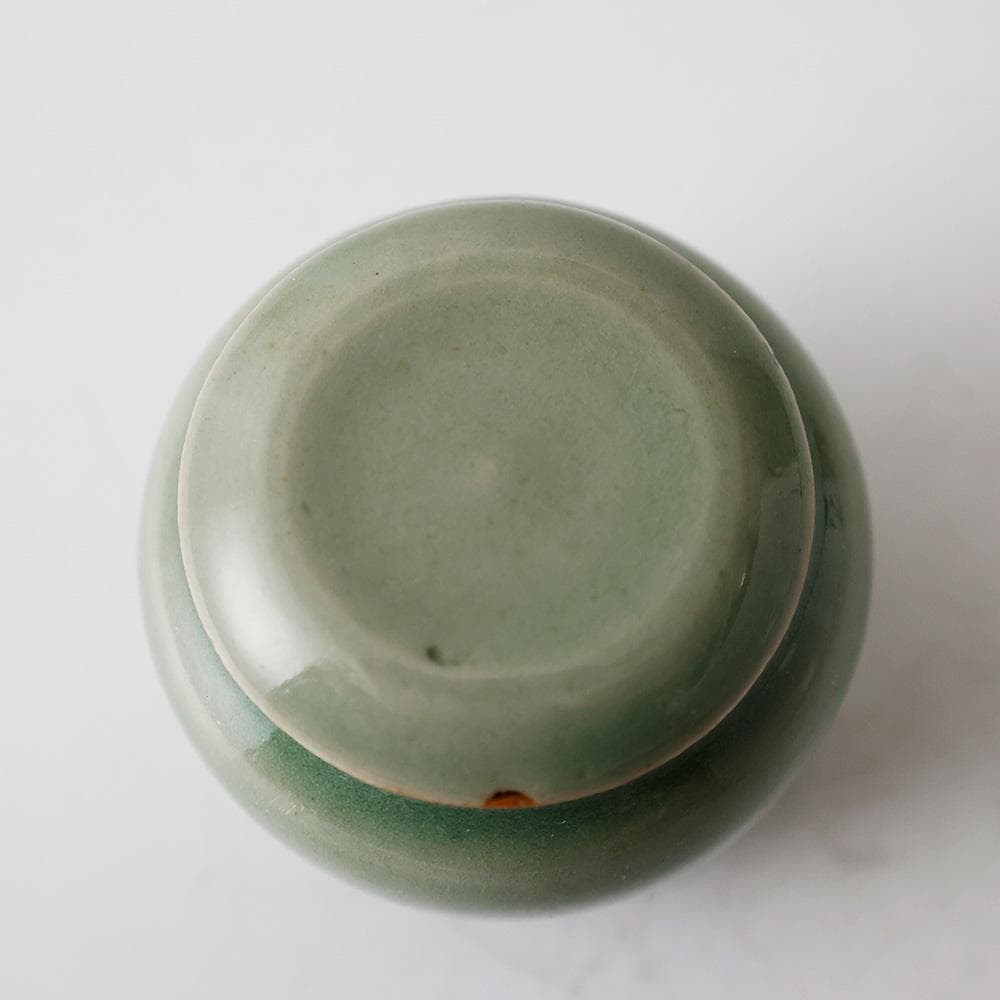 天龍寺青磁 替茶器 茶入 壷 茶道具 唐物 青瓷 時代箱 - メルカリ