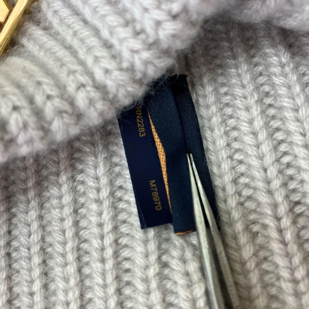 ヴィトン ボネ・LVボア カシミヤ ニットキャップ M78970 ビーニー LV