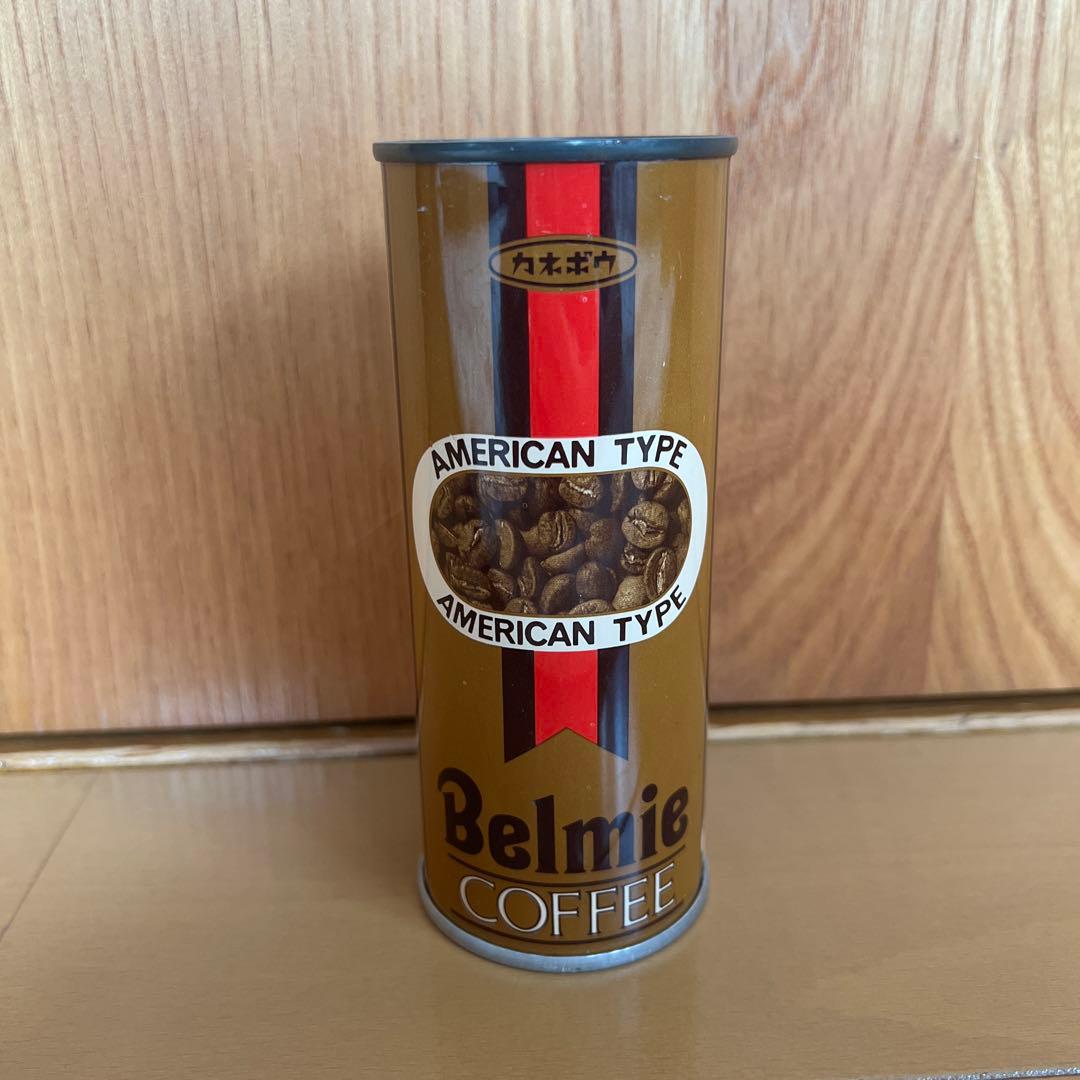 レア希少‼️昭和レトロ カネボウ BelmieCOFFEE缶 ベルミーコーヒー缶