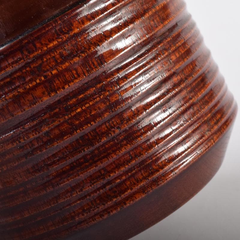 茶道具　漆塗　千筋　棗　時代箱付　V　7109