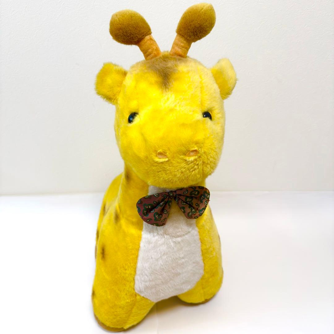 超希少✨タグ付】 昭和レトロ 吉徳 ズーニーキリン 超特大ぬいぐるみ