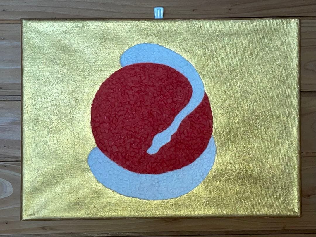 蓜島伸彦（はいじまのぶひこ）の絵画作品。 青い鳥のシルエット 鳥 蓜