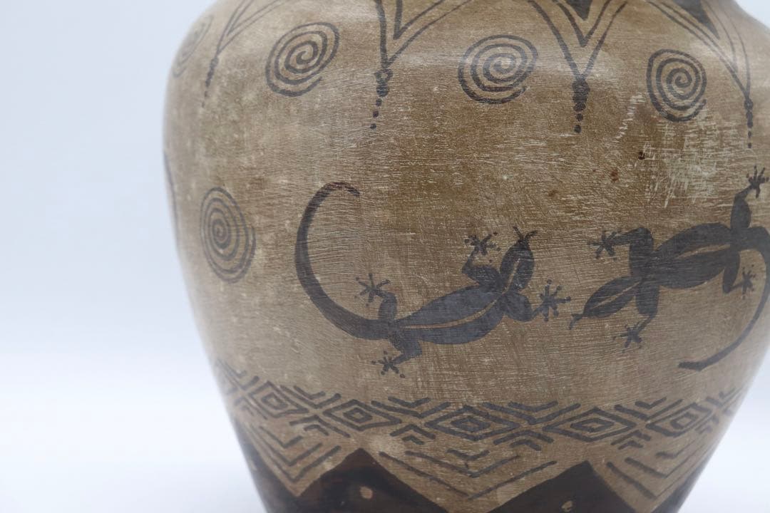 すえき　トカゲ文壺　送料込み0118