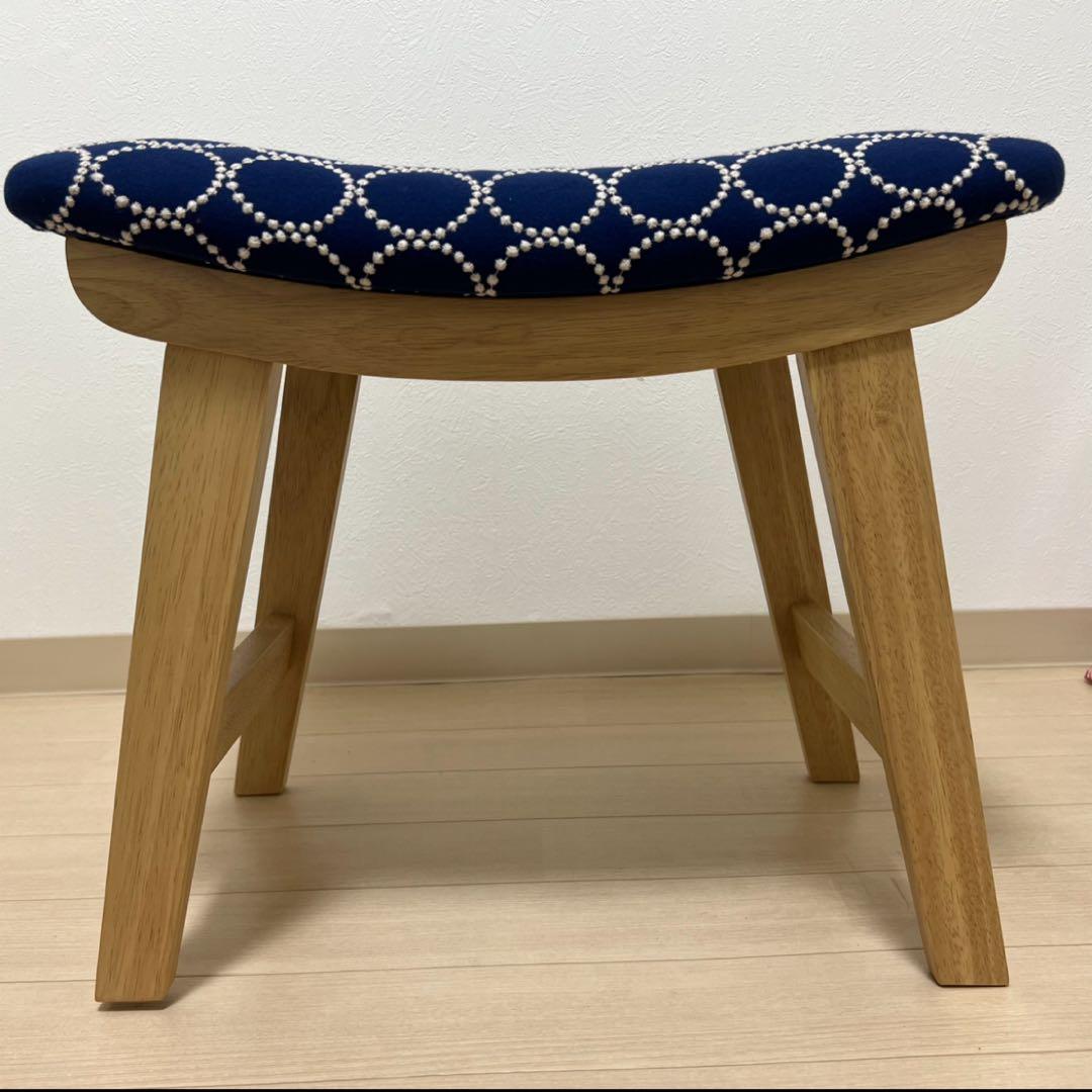 ミナペルホネン dop タンバリン l4 スクエア スツール【ネイビー】椅子