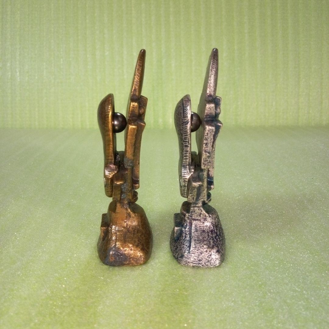 アンティーク調な絵画みたいな置物フォトスタンドペーパーウェイト2個