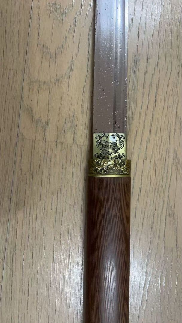 【３日内速達】花梨木鞘　直刀　模造刀　日本刀　居合練習　コスプレ道具