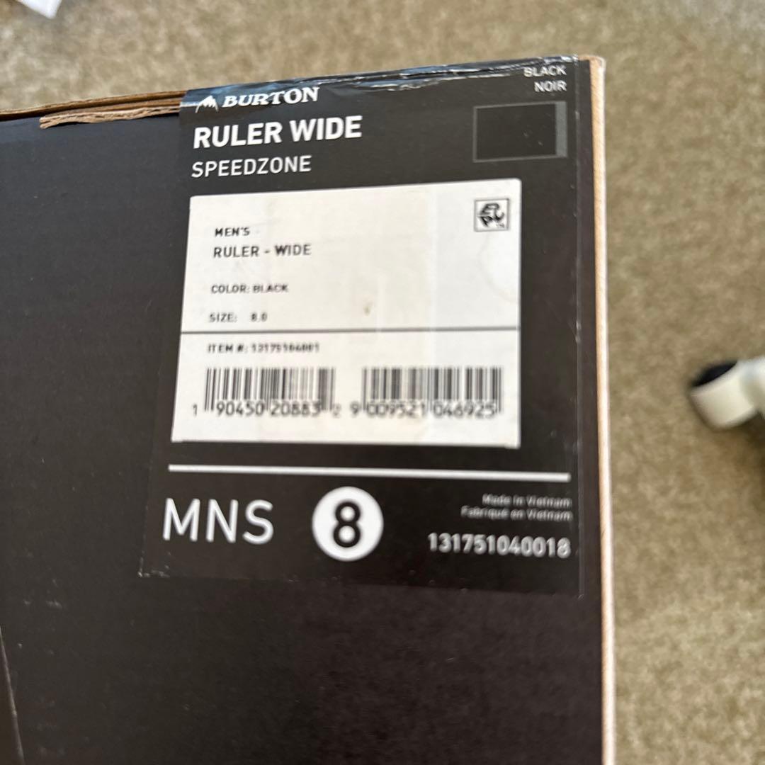 【新品未使用】BURTON RULER-WIDE スノーボードブーツ