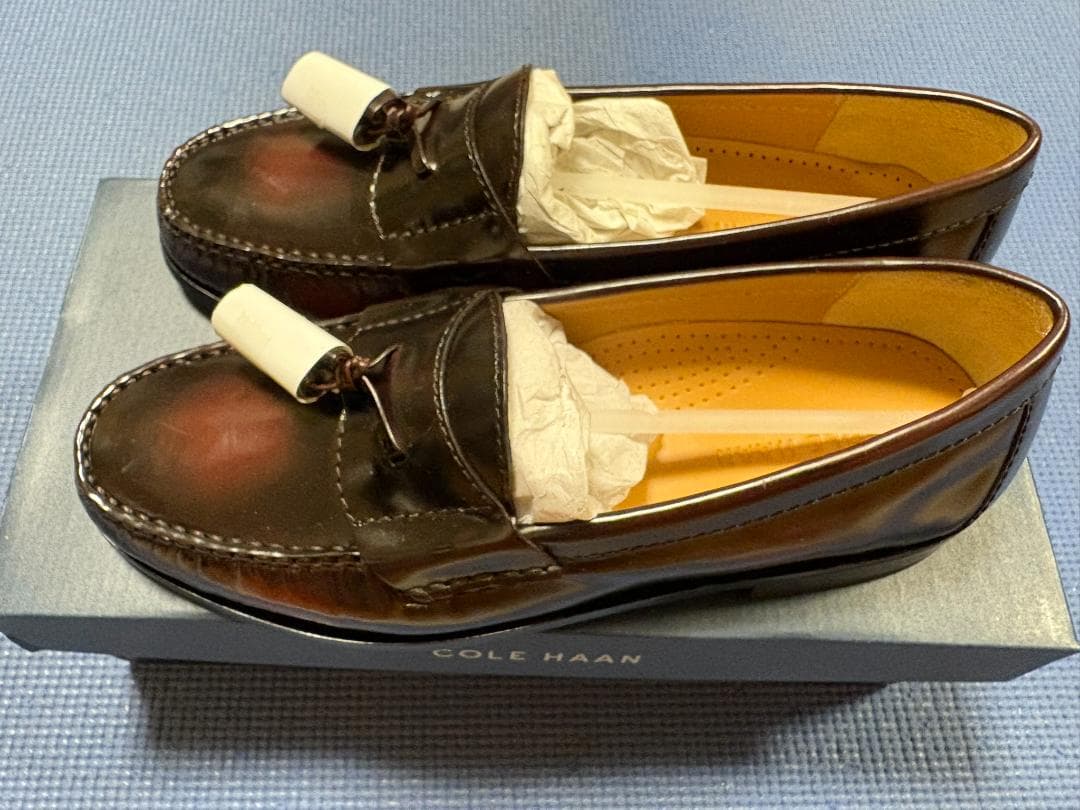 【未使用品】COLE HAAN　タッセルローファー　バーガンディ　25.5cm