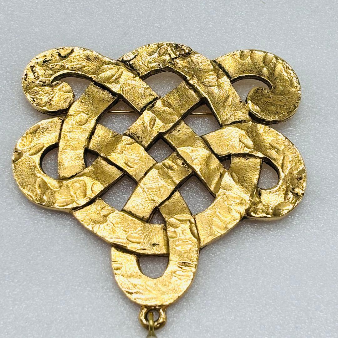 希少 CHANEL シャネル ヴィンテージ 1970年代 ブローチ ゴールド